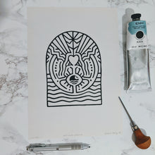Load image into Gallery viewer, Mother Earth - signed Lino print