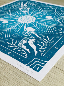 Swim Tribe - limited edition signed print